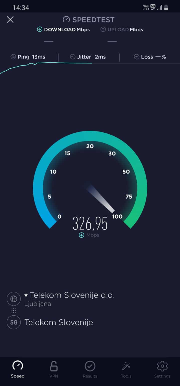 Speedtest Telekom Slovenije omogoča brezplačen prenos podatkov za