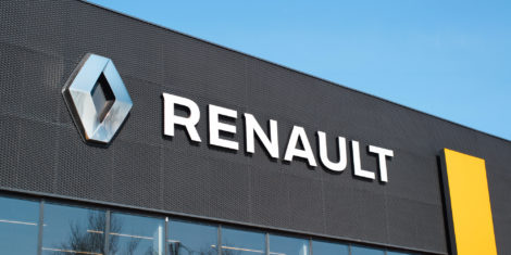 Car,Dealership,Of,The,French,Automobile,Corporation,Renault,,Outside.,Building