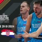 Košarka Slovenija - Hrvaška 2.7.2024 prenos v živo, live stream kvalifikacije za Olimpijske igre 2024 Luka Dončić