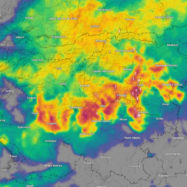 Nevihte danes radarska slika Slovenija, toča danes v Sloveniji, vreme in neurje