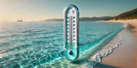 Današnja temperatura morja danes Koper, Piran, Izola Slovenija, temperatura morja Krk, Pag, Umag, Poreč, Cres Hrvaška