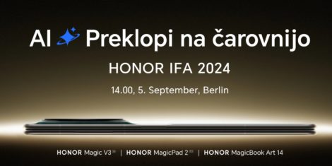 Honor bo na sejmu IFA 2024 v Berlinu predstavil prepogljiv telefon Honor Magic V3, tablico Honor MagicPad 2 12.3 in prenosnik Honor Magicbook Art 14 2024