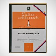 Listina solidarnosti za Telekom Slovenije in GVO Priznanje za neprecenljivo pomoč ob poplavah 1