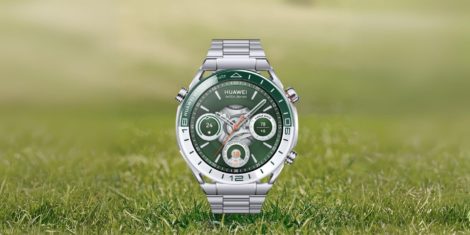 Huawei Watch Ultimate v zeleni barvi se pridružuje črni in modri ter prinaša novosti za golf navdušence