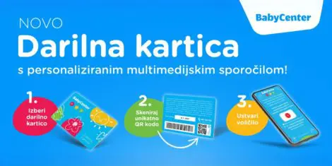 Darilna kartica Baby Center – Podarite spomine, ki trajajo večno