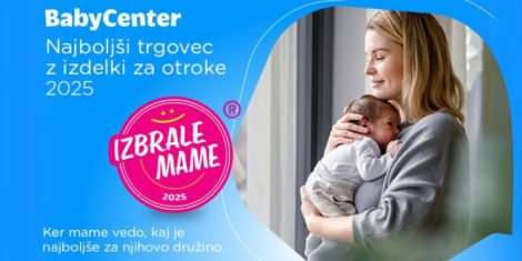 Baby Center je zaupanja vreden partner družin in prejemnik priznanja Izbrana trgovina leta 2025 ter Izbrale mame 2025